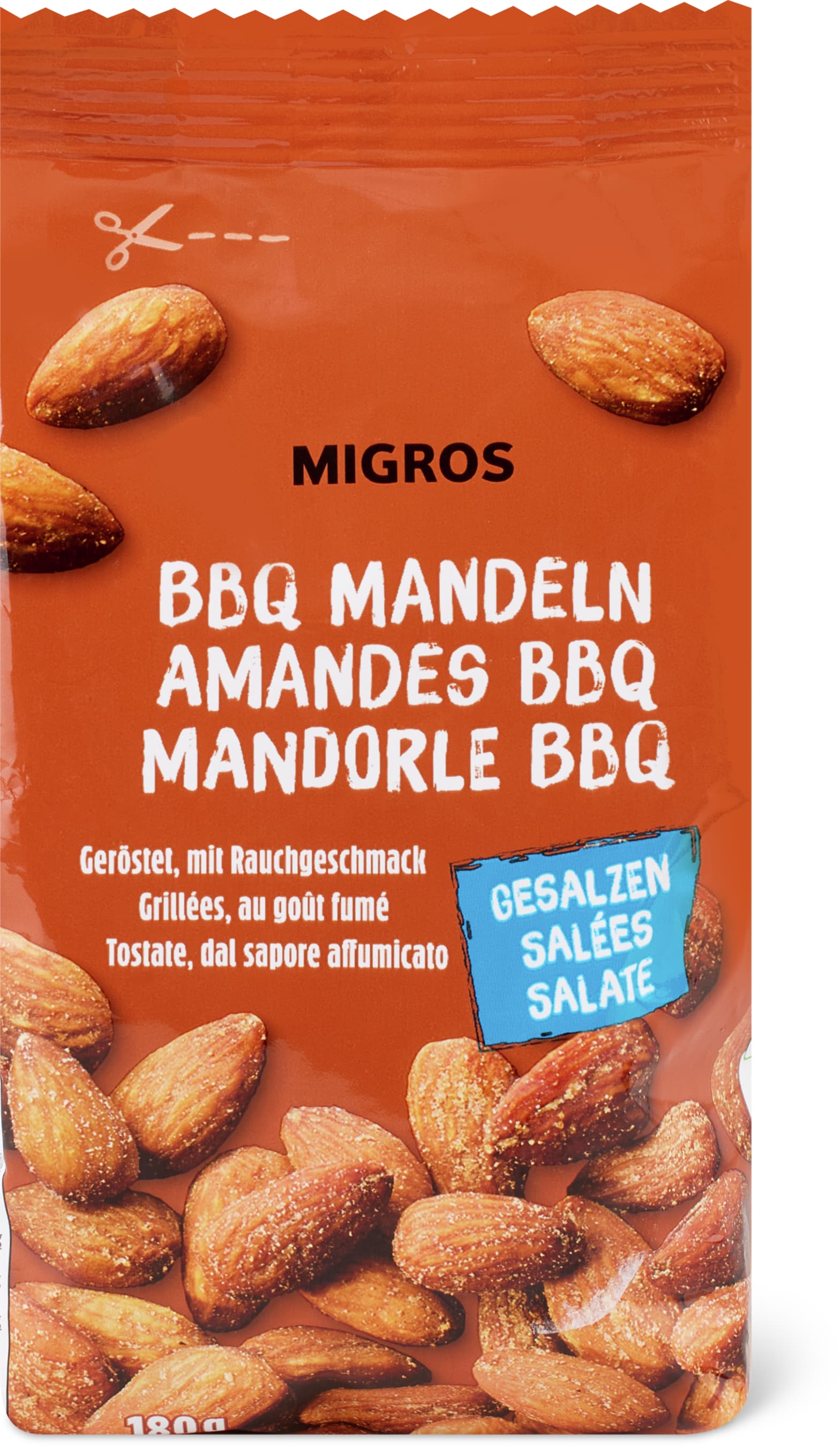 Migros BBQ Almonds 180g